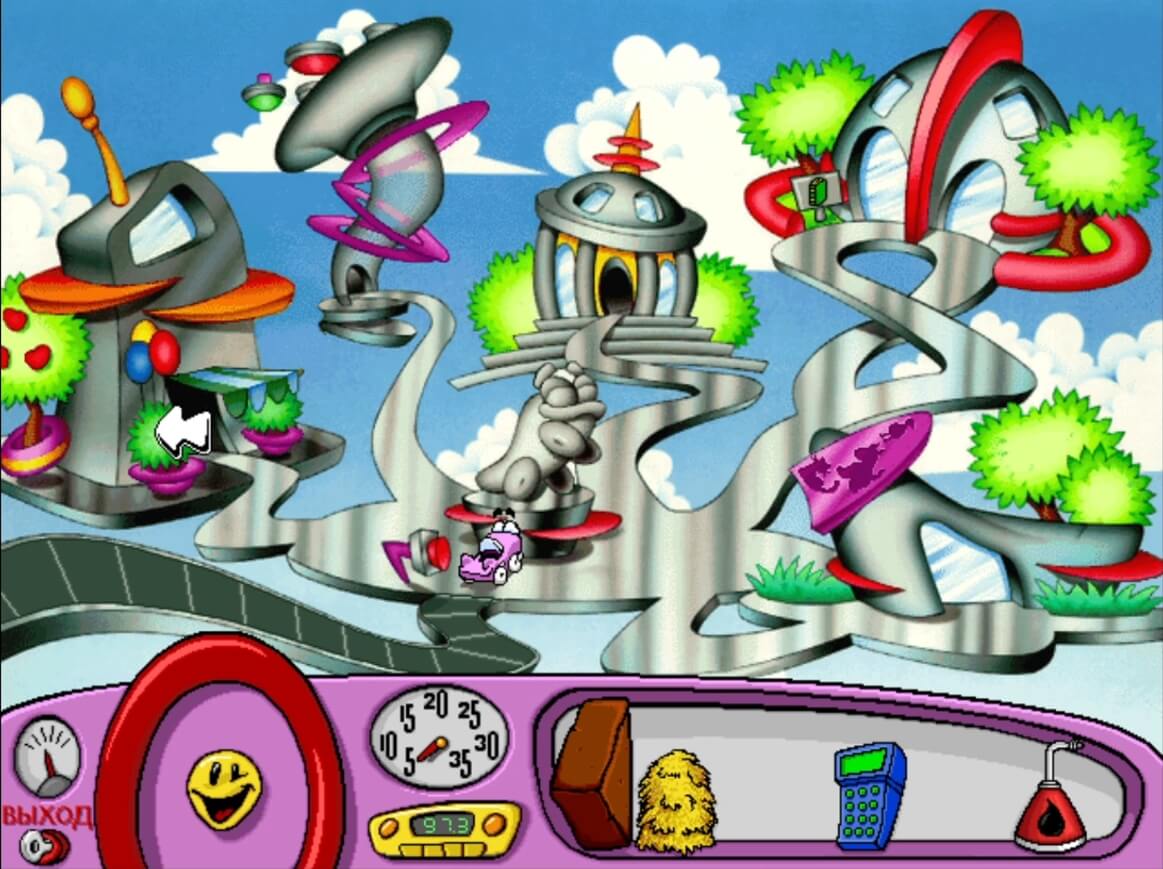 Putt-Putt Travels Through Time - геймплей игры Windows